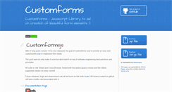 Desktop Screenshot of customformsjs.com