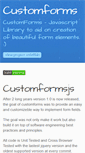 Mobile Screenshot of customformsjs.com